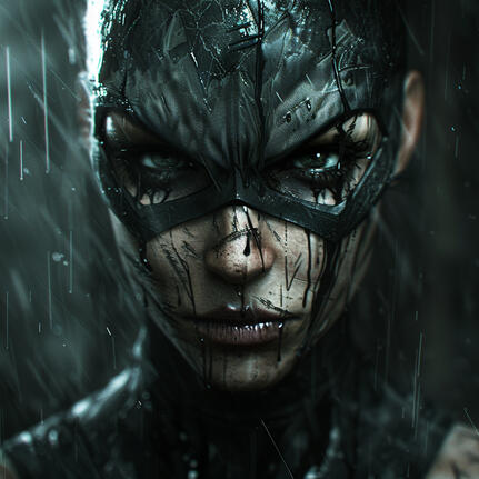 Batwoman raining