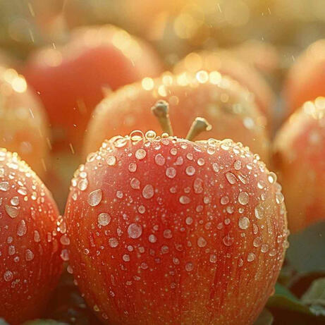 Apples in the Morning Mist