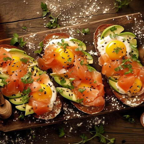 A beautifully arranged breakfast scene